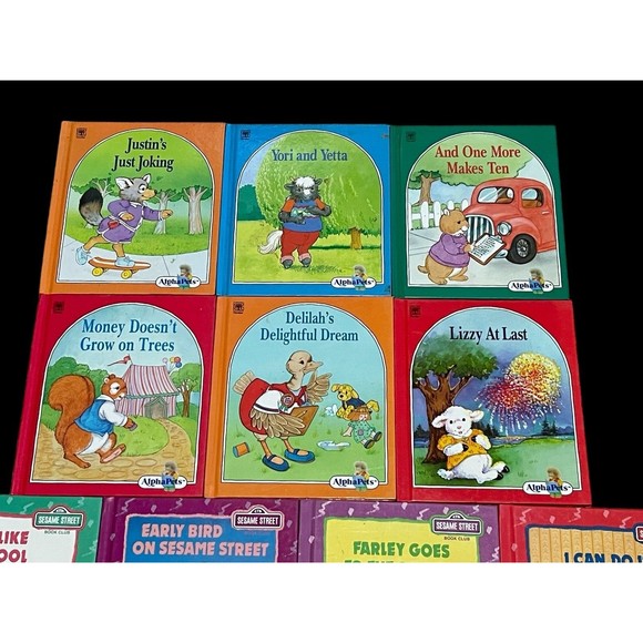 Children's Books Lot Of 14 Dr. Seuss Alpha Pets Sesame Street Original Vintage - Picture 3 of 5